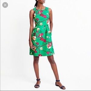 J Crew Green Floral Dress size 12.